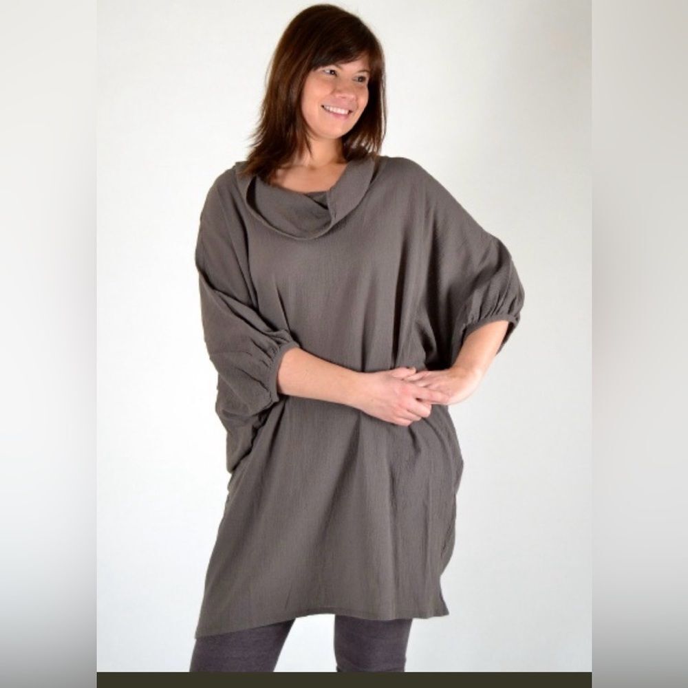 Bryn Walker Tunic Oversized Gray Size XL